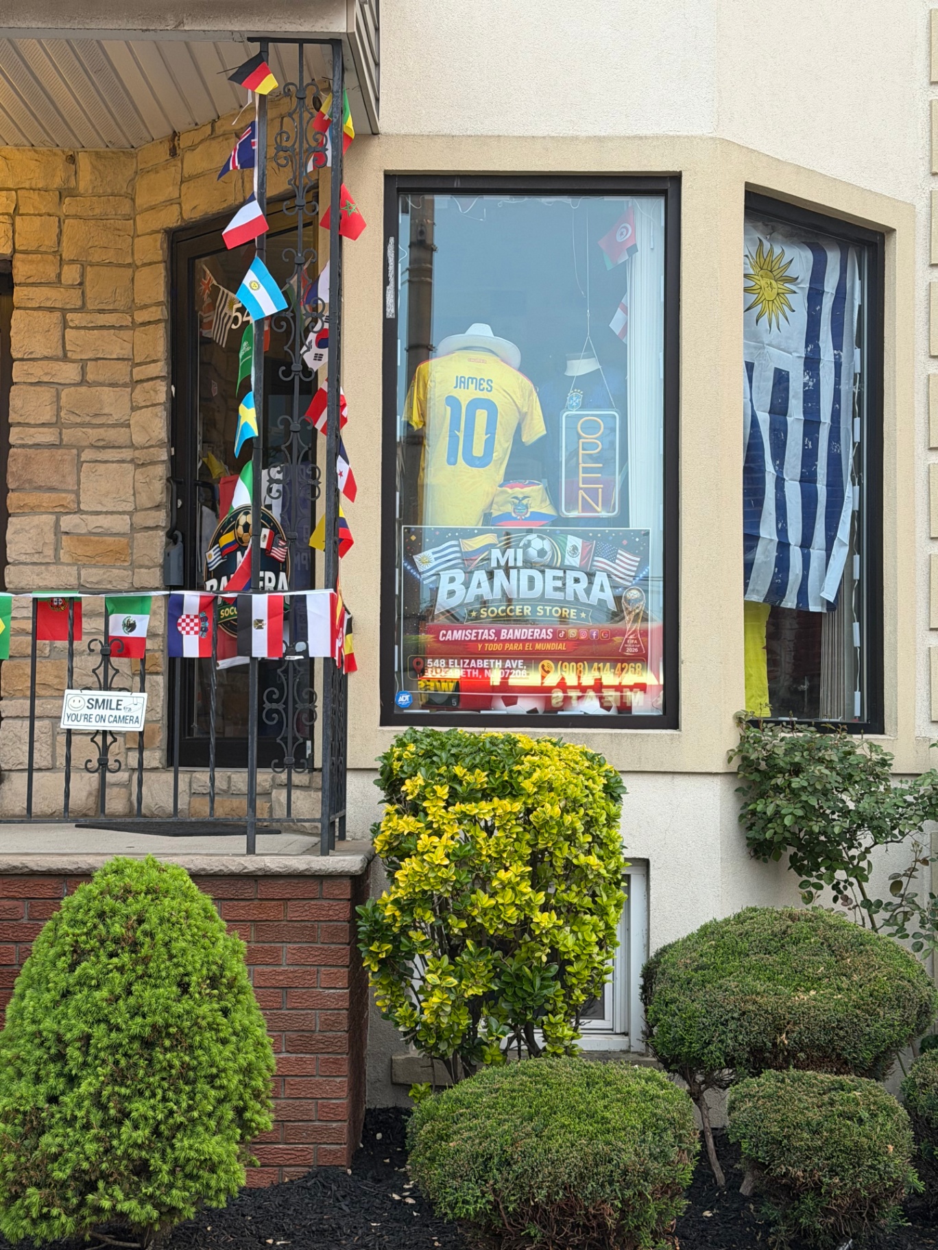 Mi Bandera Soccer Store storefront in Elizabeth NJ
